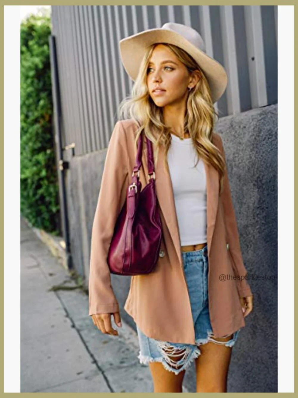 Lightweight Faux Leather 3 Compartment Medium Hobo Bag